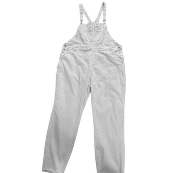 Judy Blue Plus Size White Denim Adjustable Overalls Womens Size 3XL - Picture 1 of 15